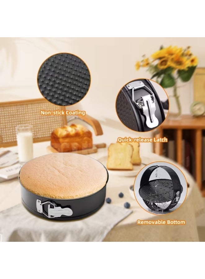 AMM Baking Pans Round 11 Inch Leakproof Nonstick Removable Bottom Bakeware for Cake, Cheesecakes, Pizza, and Quiches - Image 3